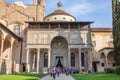 Pazzi Chapel by Filippo Brunelleschi located in the cloister of Royalty Free Stock Photo